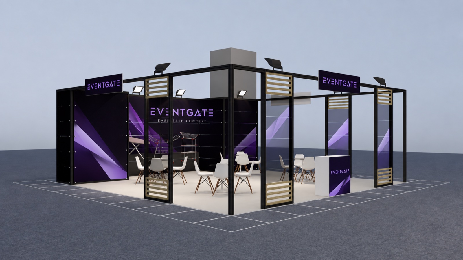EVENTGATE CONCEPT — Maksima Stand · 64 m² — Concept 06