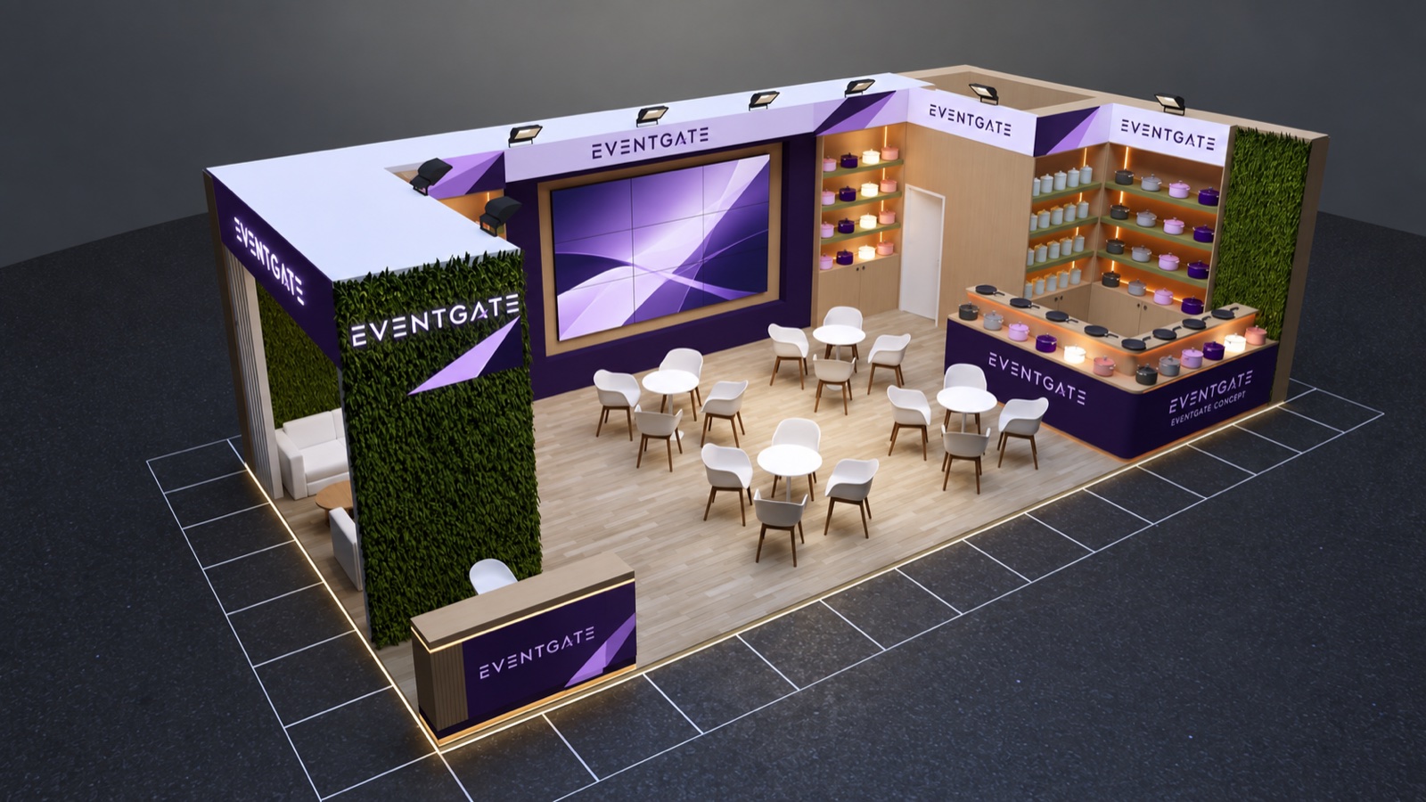 EVENTGATE CONCEPT — Wooden Stand — Concept 09